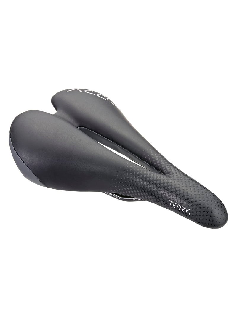 Terry Falcon X Bike Saddle - Bicycle Seat for Women - Flexible & Comfortable - Black Dura-Tek Cover, Low Profile - Image 1